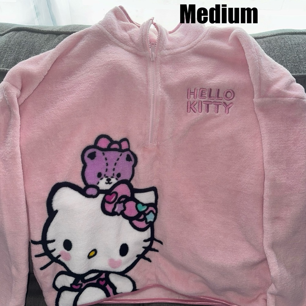 Hello Kitty Pink Fleece Kids Top